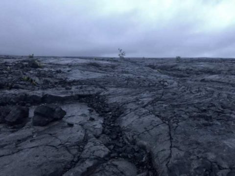 2018ハワイ　ハワイ島　ツアー　溶岩台地