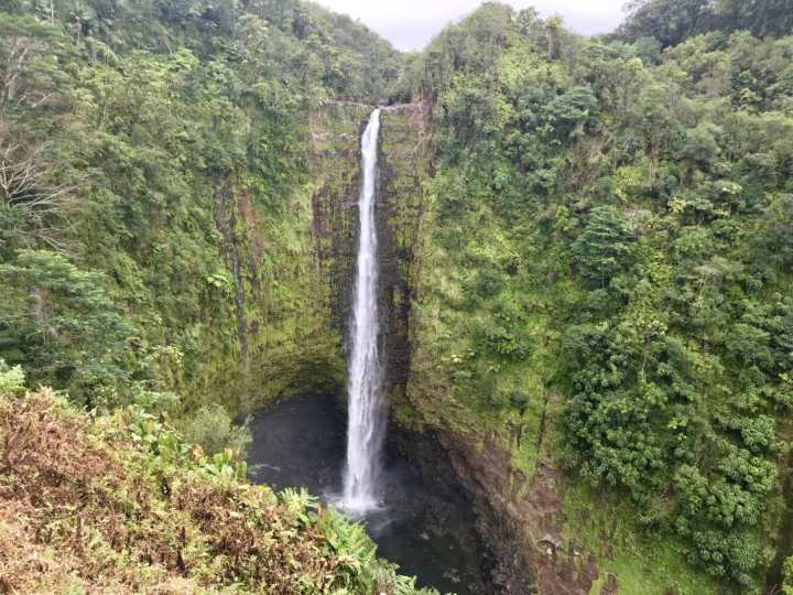 2018ハワイ　ハワイ島　ツアー　アカカ滝